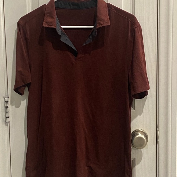 lululemon athletica Other - Lululemon Men's Burgundy Polo Shirt size S used in good condition